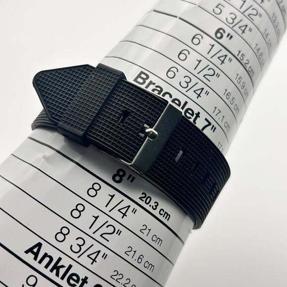 Men's Blue Binary LED Dot Matrix Date Black Rubber 43mm Fashion Sport Watch - Picture 8 of 8